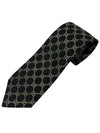 GG Logo Silk Tie Black - GUCCI - BALAAN 3