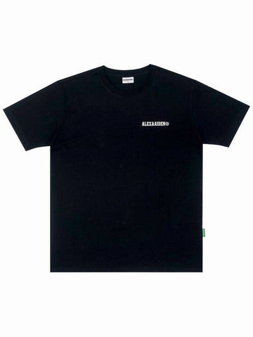 Floppy Small Logo Short Sleeve T-Shirt Black - ALEX&AIDEN - BALAAN 1