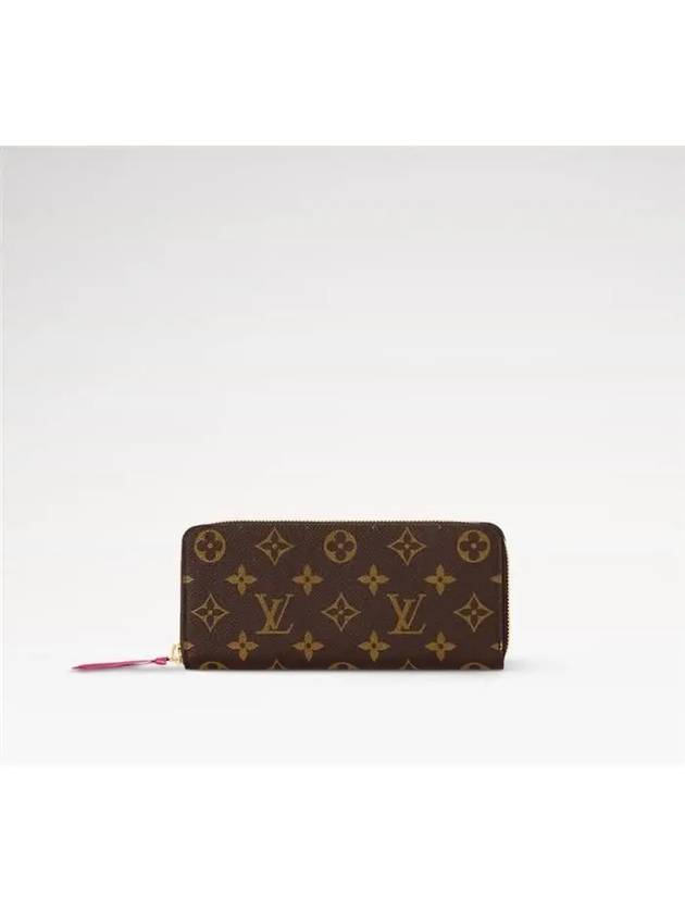 Monogram Clemence Long Wallet Brown Fuchsia - LOUIS VUITTON - BALAAN 2