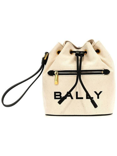 Bar Mini Bucket Bag Ivory - BALLY - BALAAN 1