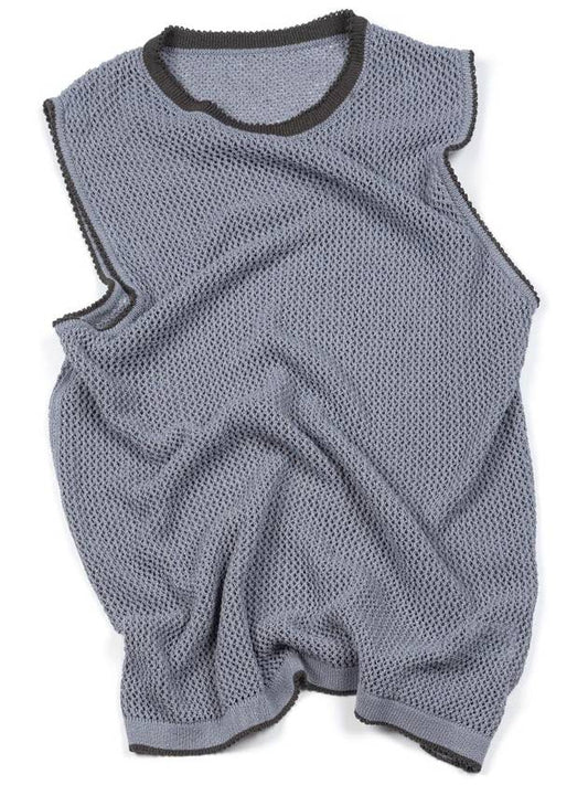 Men's Fruit Tangled Mesh Vest Sky Blue I4SV02SB - IOEDLE - BALAAN 2