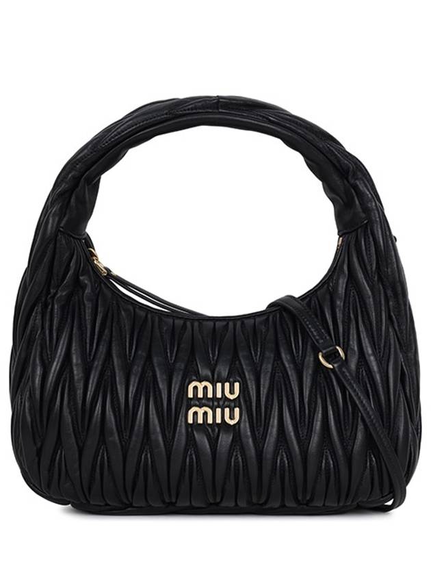 Wander Materasse Nappa Leather Shoulder Bag Black - MIU MIU - BALAAN 2