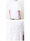 Logo Overfit Short Sleeve T-Shirt White - AMI - BALAAN 6