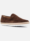 Men's Suede Slip-On Loafers Mocha - TOD'S - BALAAN 5