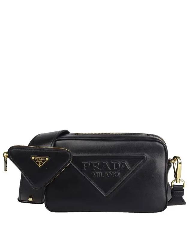 Grace Luxe Leather Camera Cross Bag Black - PRADA - BALAAN 2