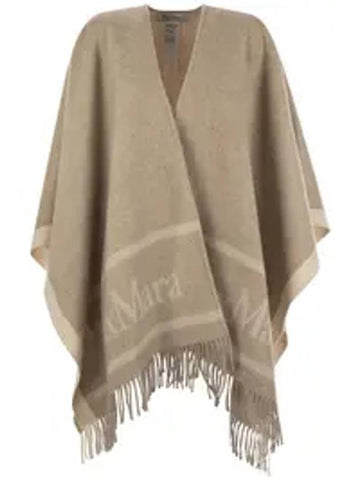 Hilde Wool Cape Beige - MAX MARA - BALAAN 1