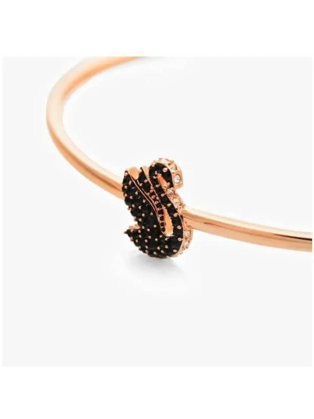 Swan Crystal Bracelet Black Rose Gold - SWAROVSKI - BALAAN 5