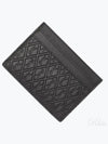 Monogram Pineapple Print Card Wallet Black - SAINT LAURENT - BALAAN 2