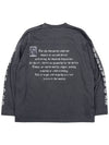 BBD Crushed Faith Pigment Long T Shirt Charcoal - BLACKBLOND - BALAAN 2