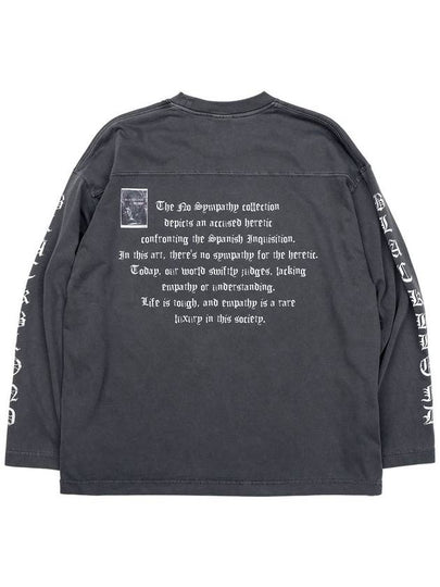 BBD Crushed Faith Pigment Long T Shirt Charcoal - BLACKBLOND - BALAAN 2