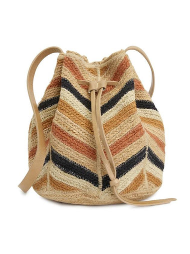 Women's Raffia Bucket Bag - VANESSA BRUNO - BALAAN 1