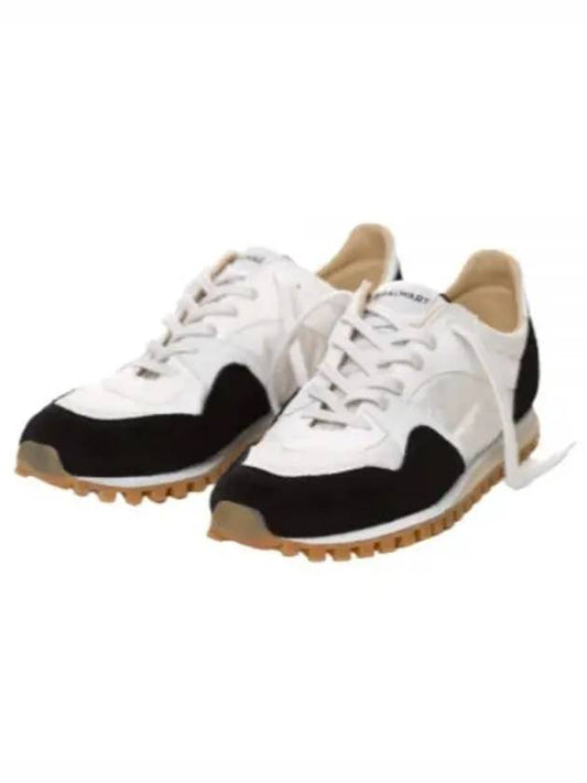 Men's Trail Leather Low Top Sneakers Black - SPALWART - BALAAN 1