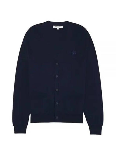 Bold Fox Head Patch Regular Cardigan Navy - MAISON KITSUNE - BALAAN 2