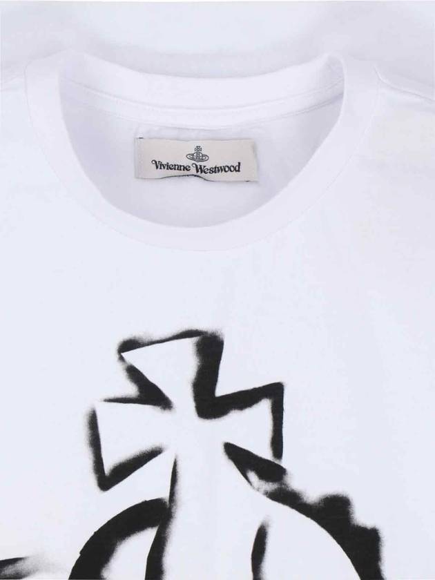 Orb Logo Classic Short Sleeve T-Shirt White - VIVIENNE WESTWOOD - BALAAN 4