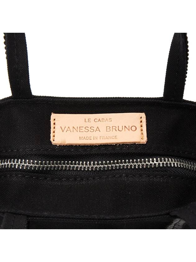 Cabas XS AJ 2way Canvas Tote Bag Black - VANESSA BRUNO - BALAAN 10