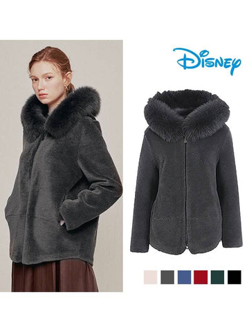 Saga Fox Fur Sheep Wool Coat HK4LJP090 - DISNEY GOLF - BALAAN 1