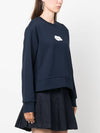 Women's Civile Logo Sweatshirt Dark Navy - A.P.C. - BALAAN 4