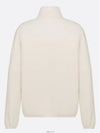 Stand Collar Regular Fit Sweatshirt White - DIOR - BALAAN 7