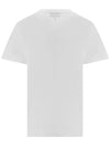 Basic Jersey Banana Relaxed Short Sleeve T-Shirt White - GANNI - BALAAN 4