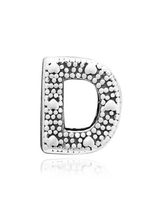 Letter D Alphabet Bracelet Charm Silver - PANDORA - BALAAN 5