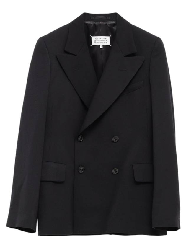 double breasted jacket black - MAISON MARGIELA - BALAAN 1