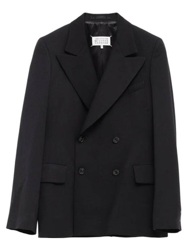 double breasted jacket black - MAISON MARGIELA - BALAAN 1