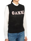 Cotton Rope Vest Black - GANNI - BALAAN 4