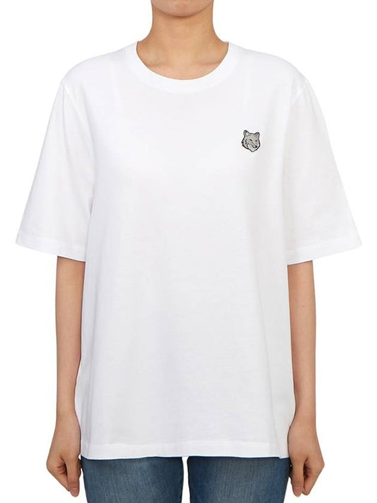 Bold Fox Head Patch Short Sleeve T-Shirt White - MAISON KITSUNE - BALAAN 2