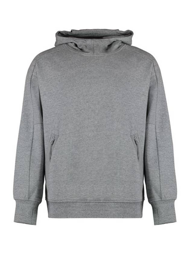 Diagonal Raised Fleece Goggle Hoodie Grey - CP COMPANY - BALAAN 2