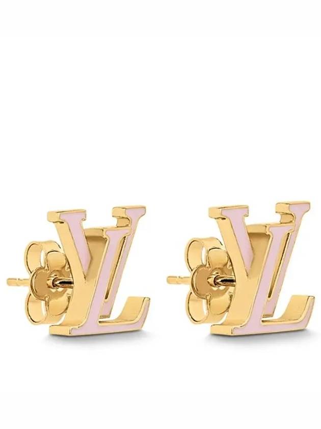 LV Iconic Enamel Earrings Gold - LOUIS VUITTON - BALAAN 2