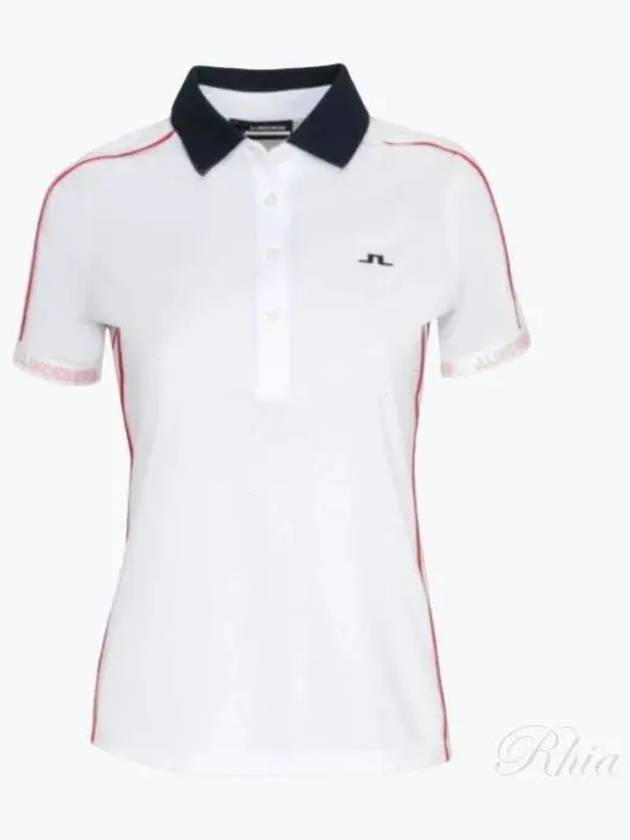 Women's Damai Polo Short Sleeve T-Shirt White - J.LINDEBERG - BALAAN 2