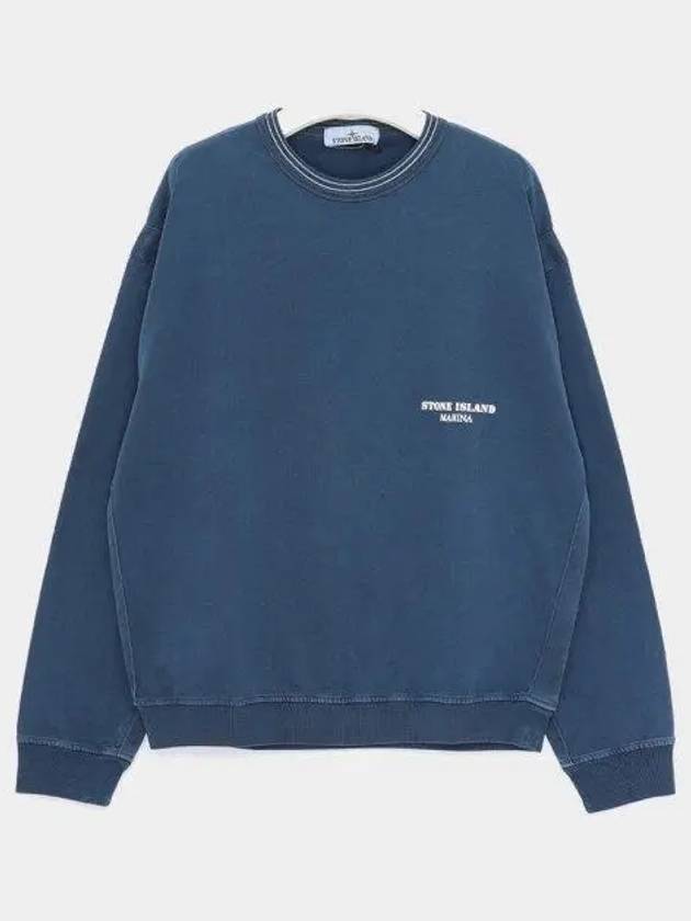 Marina Sweatshirt Blue - STONE ISLAND - BALAAN 2