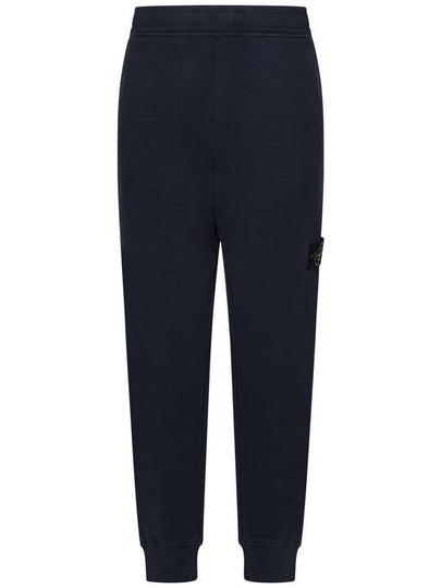 Signature Wappen Patch Cotton Baggy Pants Navy - STONE ISLAND - BALAAN 2