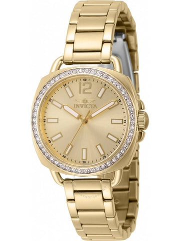 Invicta Wildflower Quartz Crystal Gold Dial Ladies Watch 46342 - INVICTA - BALAAN 1