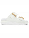 Hybrid Buckle Strap Slippers White - ALEXANDER MCQUEEN - BALAAN 2