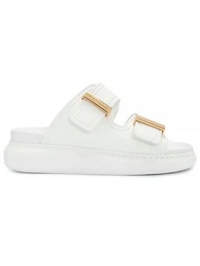 Hybrid Buckle Strap Slippers White - ALEXANDER MCQUEEN - BALAAN 2