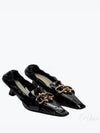 Madame Patent Leather Pumps Heel Black - BOTTEGA VENETA - BALAAN 2