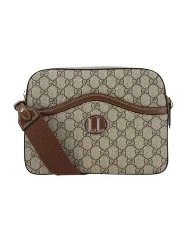 GG Supreme Interlocking G Detail Messenger Bag Beige Ebony - GUCCI - BALAAN 2