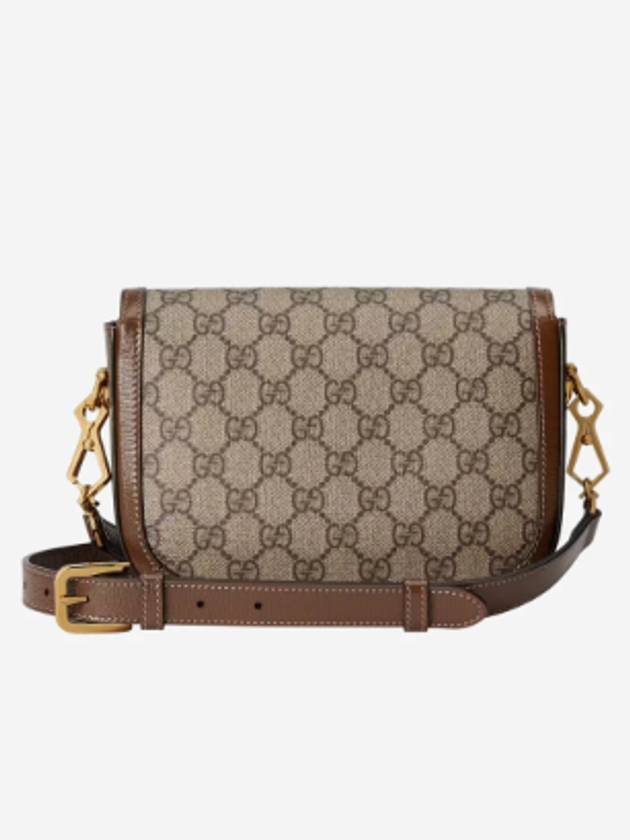 Horsebit 1955 GG Supreme Canvas Mini Bag Beige Ebony - GUCCI - BALAAN 4