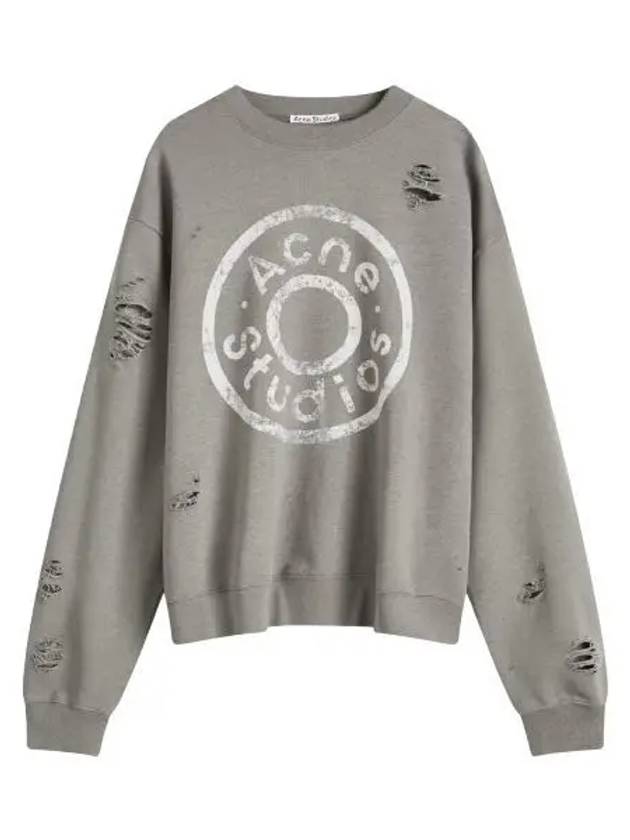 Print Logo Sweatshirt Moss Green - ACNE STUDIOS - BALAAN 2