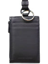 Logo Print Leather Strap Card Wallet Black - ALEXANDER MCQUEEN - BALAAN 4