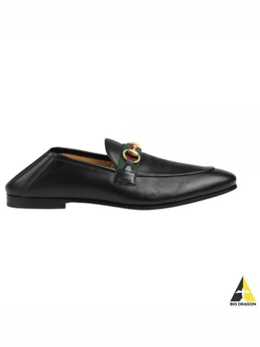 Horsebit Leather Loafers Black - GUCCI - BALAAN 2