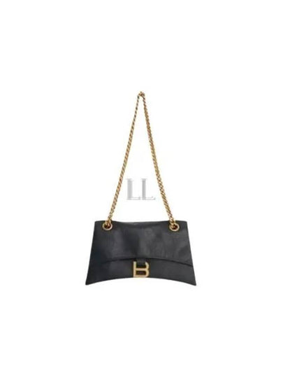 Crush Logo Gold Chain Small Shoulder Bag Black - BALENCIAGA - BALAAN 2