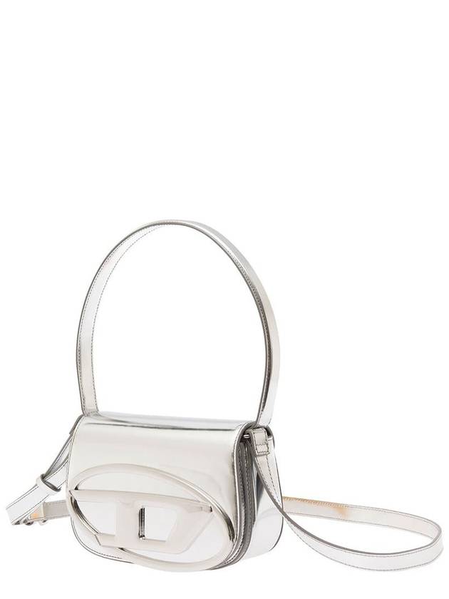 1DR Mirrored Leather Shoulder Bag Silver - DIESEL - BALAAN 3