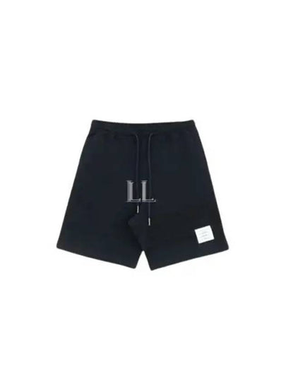 Seersucker Loopback 4-Bar Sweat Shorts Navy - THOM BROWNE - BALAAN 2