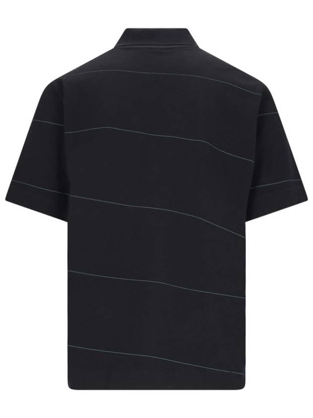 logo embroidered striped polo shirt 8083718 - BURBERRY - BALAAN 3