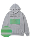 Social Stance Green Overfit Hoodie Gray - MONSTER REPUBLIC - BALAAN 4