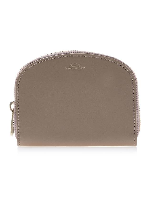 Demi Lune Half Moon Zipper Card Wallet Grey - A.P.C. - BALAAN 2