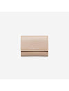 Tri-Fold Leather Half Wallet Taupe Beige - ACNE STUDIOS - BALAAN 1