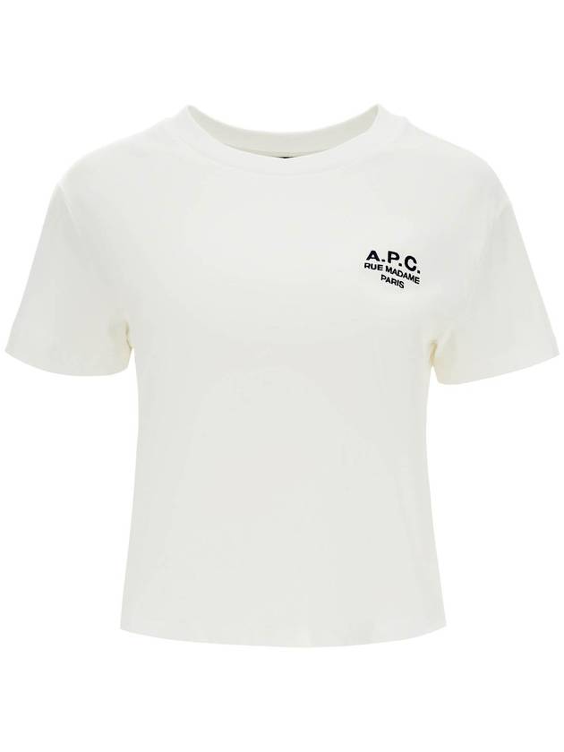 Boxy Rue Madame Short Sleeve T-Shirt White - A.P.C. - BALAAN 2